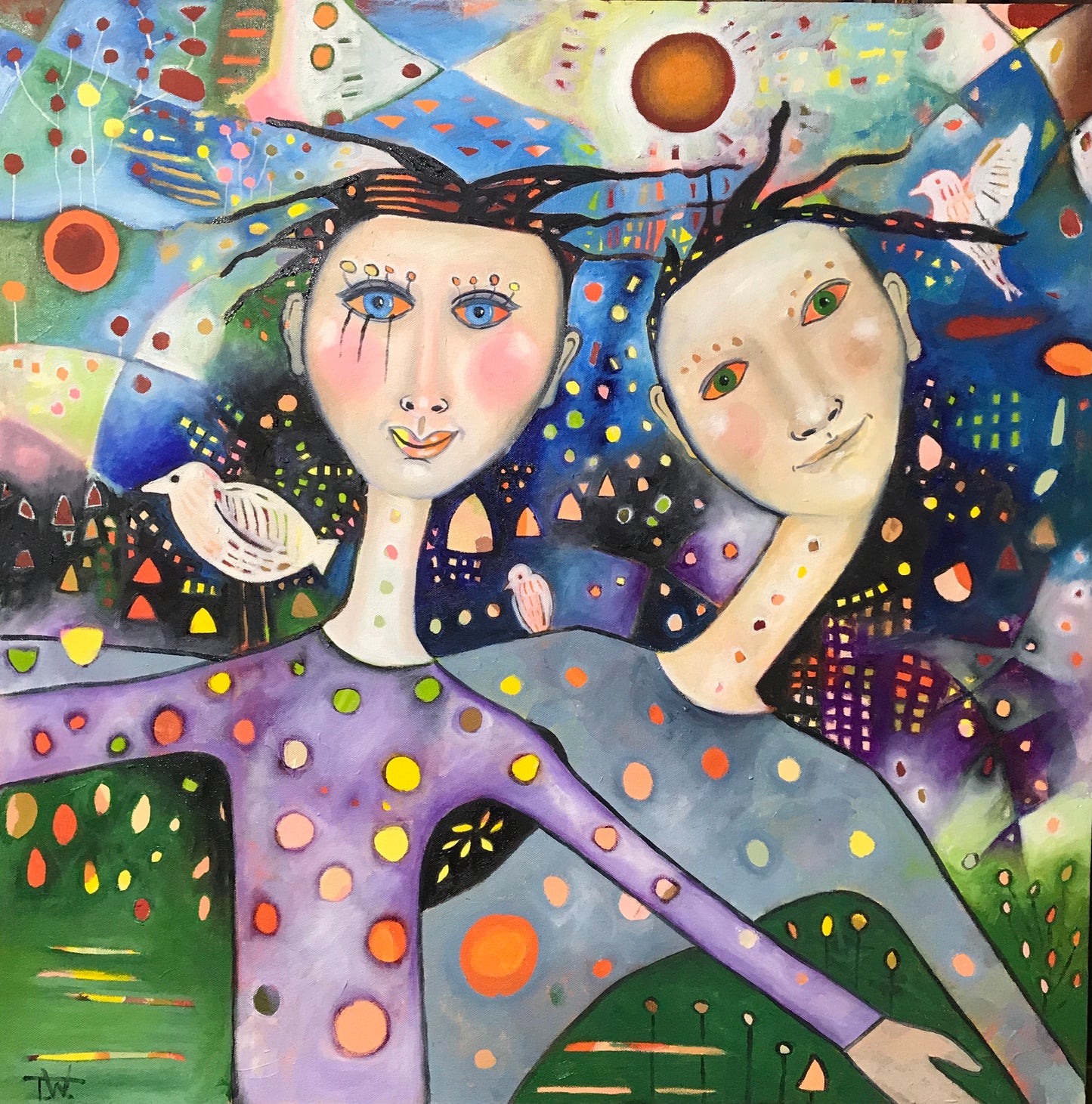Funky Sisters (40cm x 40cm)