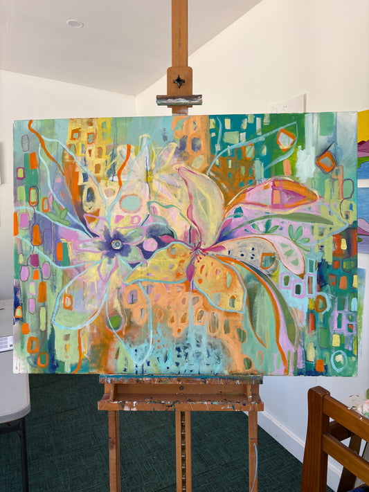 Frangipani - Prophetic Original Acrylic Painting 2026