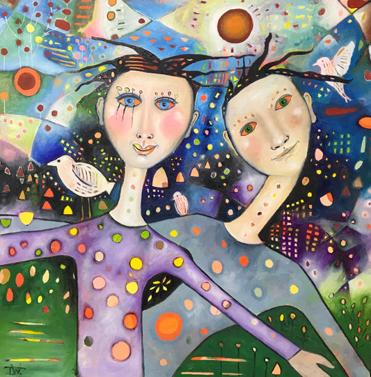 Funky Sisters (40cm x 40cm)